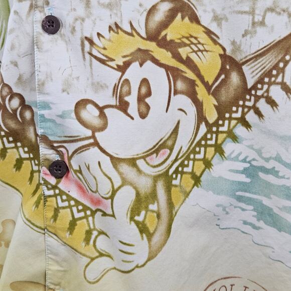 Disneyland Resort Mickey Mouse Hawaiian All-Over Full Print Shirt | Men's XXL - Picture 11 of 16